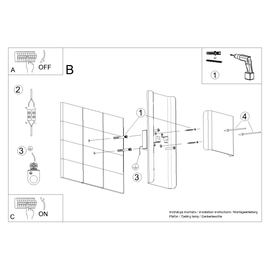 Iluminação de parede DURLIN 2xG9/8W/230V branco
