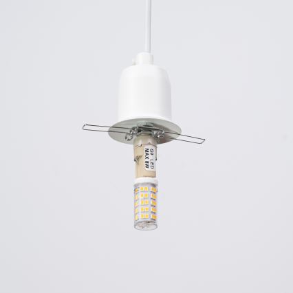 Candeeiro suspenso HYPERION 3xG9/8W/230V branco