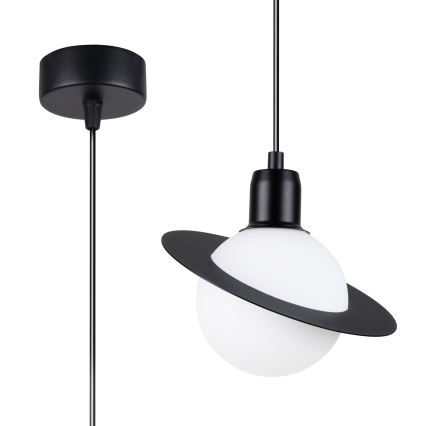 Candeeiro suspenso HYPERION 1xG9/8W/230V preto