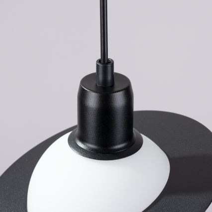 Candeeiro suspenso HYPERION 3xG9/8W/230V preto