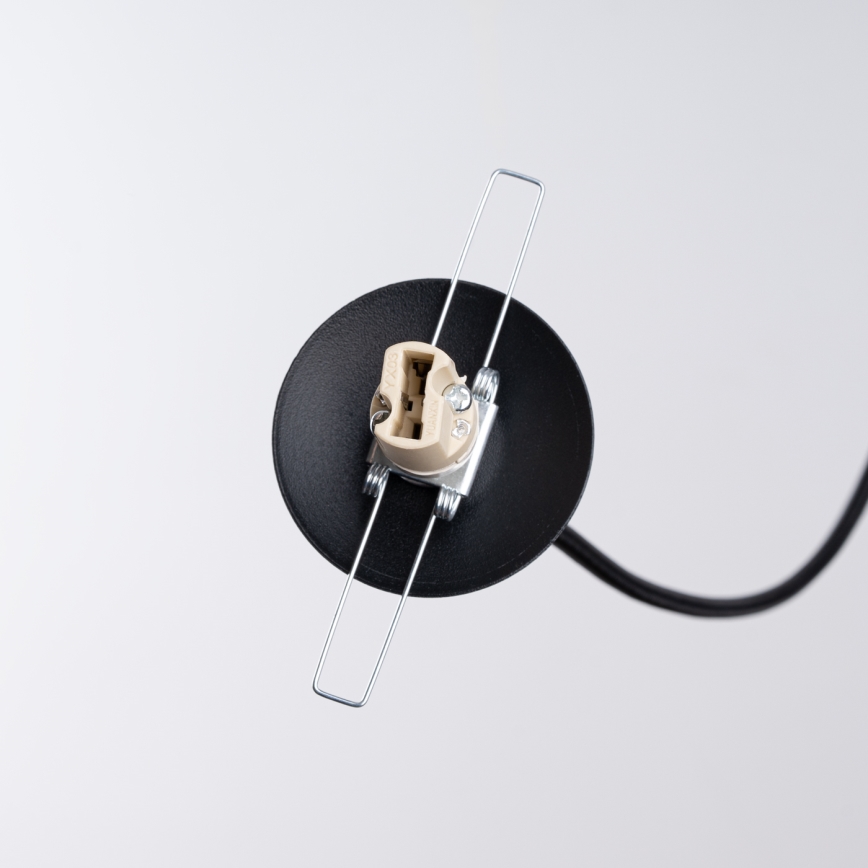 Candeeiro suspenso HYPERION 3xG9/8W/230V preto