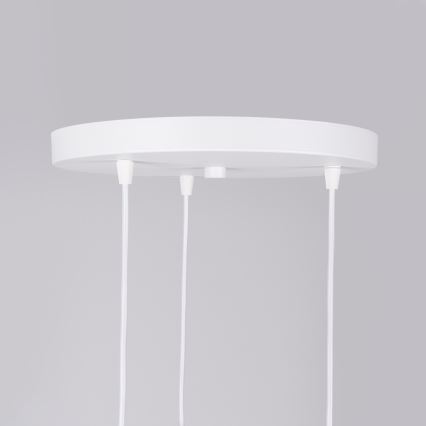 Candeeiro suspenso NICUS 3xE27/15W/230V branco
