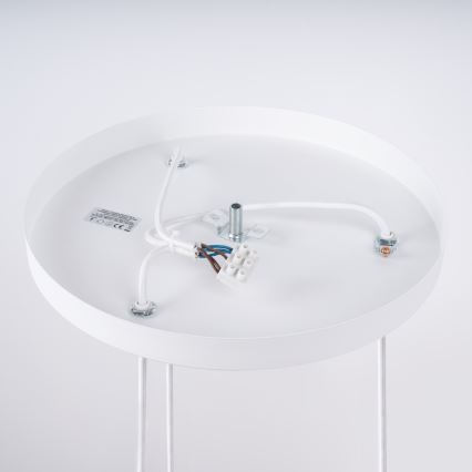 Candeeiro suspenso NICUS 3xE27/15W/230V branco