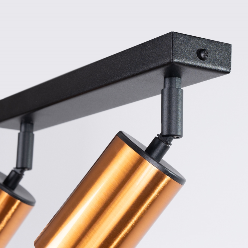 Foco WINX 2xGU10/10W/230V preto/cobre