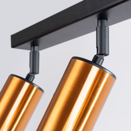 Foco WINX 3xGU10/10W/230V preto/cobre