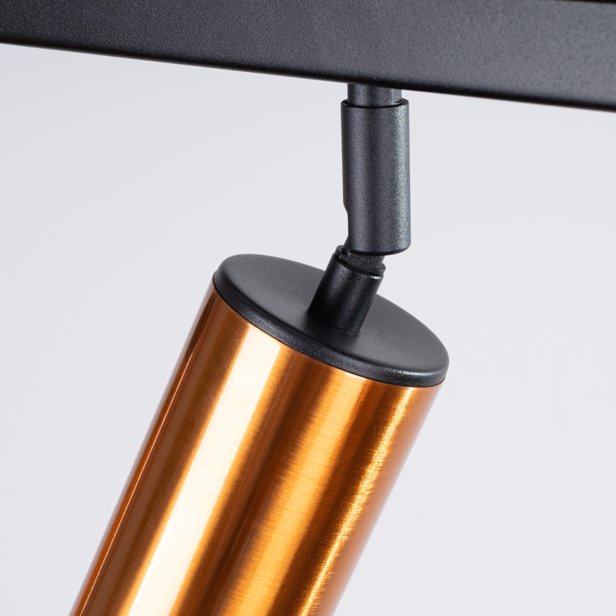 Foco WINX 3xGU10/10W/230V preto/cobre