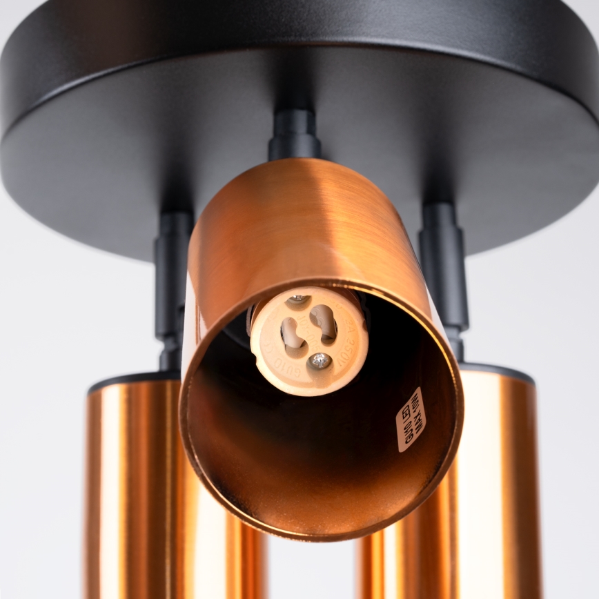 Foco WINX 3xGU10/10W/230V preto/cobre