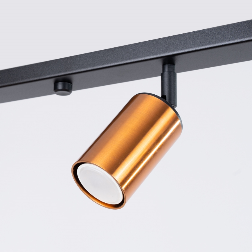 Foco WINX 4xGU10/10W/230V preto/cobre