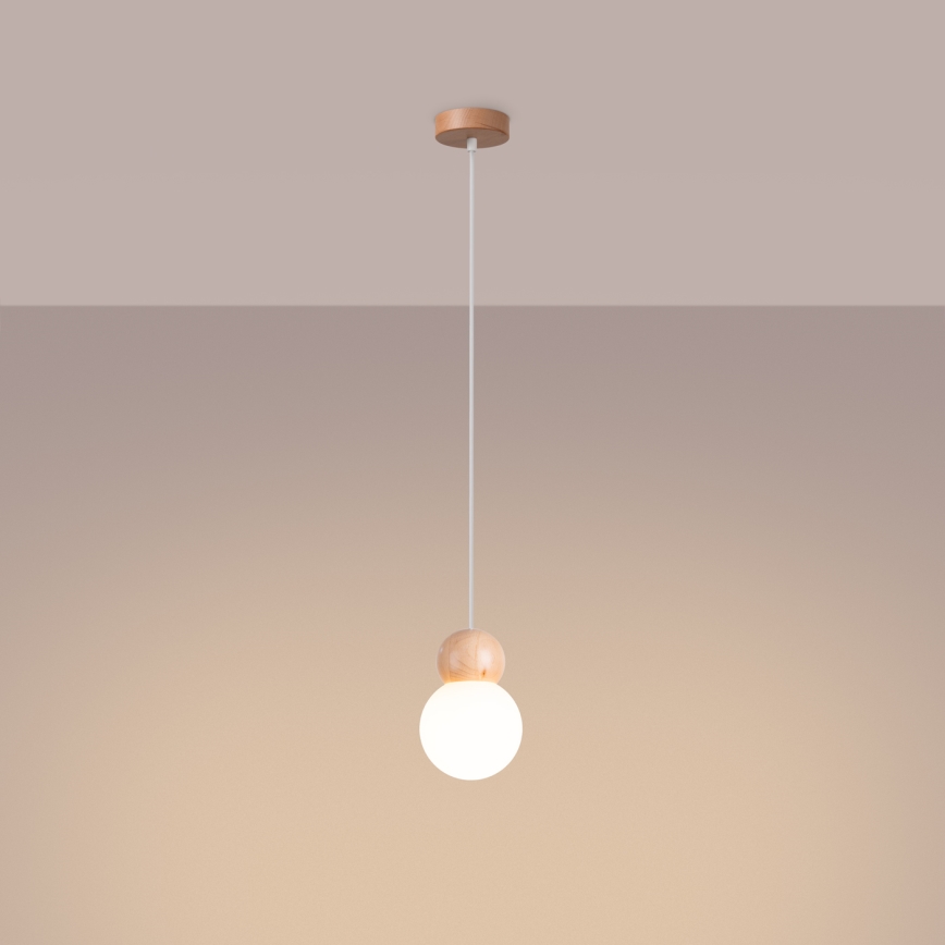 Candeeiro suspenso PEKKA 1xG9/8W/230V branco