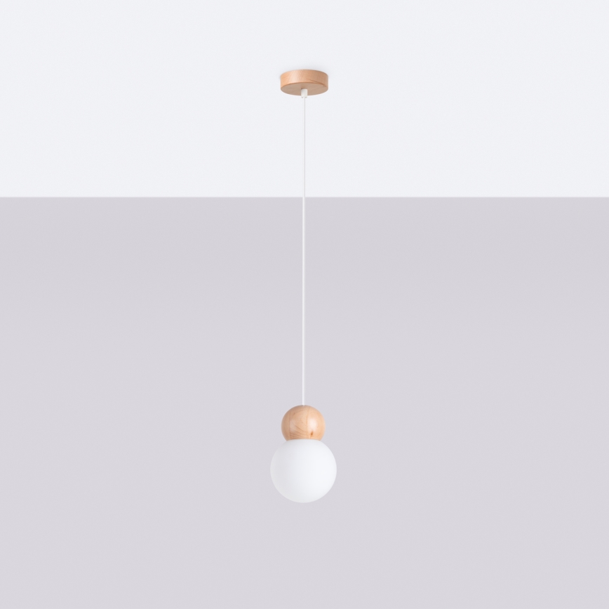 Candeeiro suspenso PEKKA 1xG9/8W/230V branco