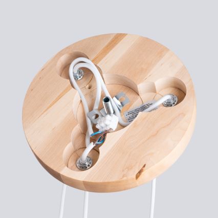 Candeeiro suspenso PEKKA 3xG9/8W/230V branco