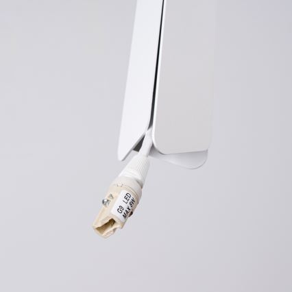 Candeeiro suspenso PRYSM 3xG9/8W/230V branco
