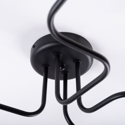 Candeeiro integrado VECTOR 4xE27/15W/230V preto