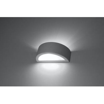 Iluminação de parede ATENA 1xE27/15W/230V 20 cm branco