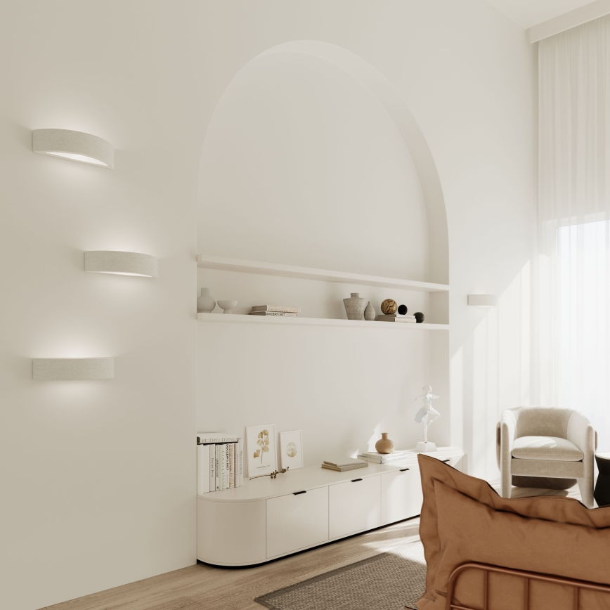 Iluminação de parede ATENA 1xE27/15W/230V 20 cm branco