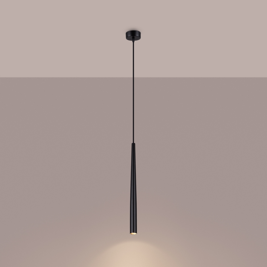 Candeeiro suspenso BLISS 1xG9/8W/230V preto