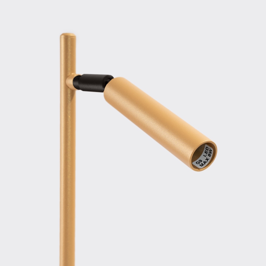 Candeeiro de mesa PASTELO 1xG9/8W/230V dourado