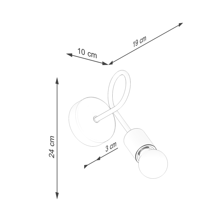 Candeeiro de parede EMBER 1xE27/15W/230V branco/bege/faia