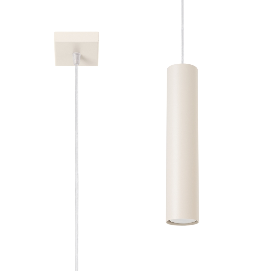 Candeeiro suspenso LAGOS 1xGU10/10W/230V creme