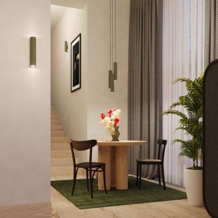 Candeeiro suspenso LAGOS 1xGU10/10W/230V verde