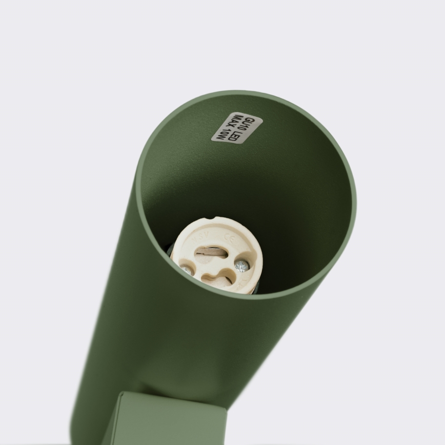 Iluminação de parede LAGOS 2xGU10/10W/230V verde