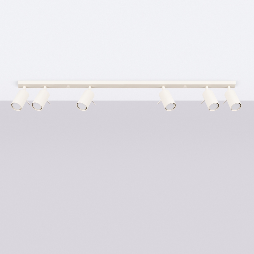 Foco RING 6xGU10/10W/230V creme