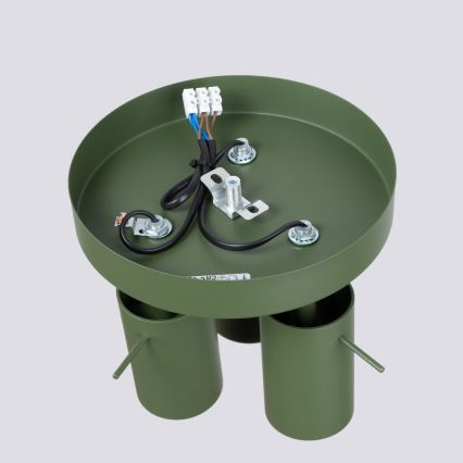 Foco RING 3xGU10/10W/230V verde