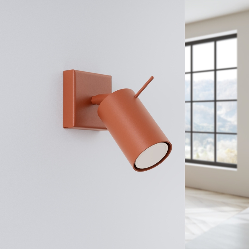 Foco de parede RING 1xGU10/10W/230V vermelho