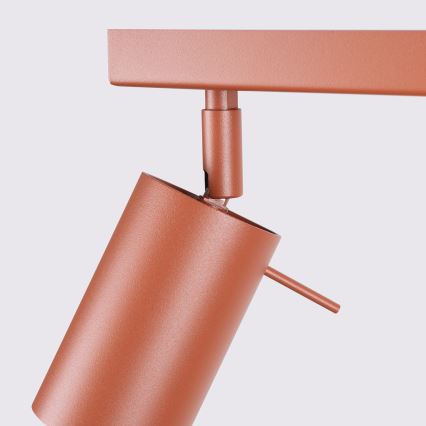 Foco RING 2xGU10/10W/230V vermelho