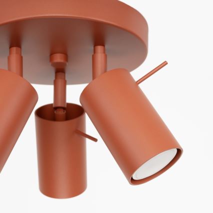 Foco RING 3xGU10/10W/230V vermelho