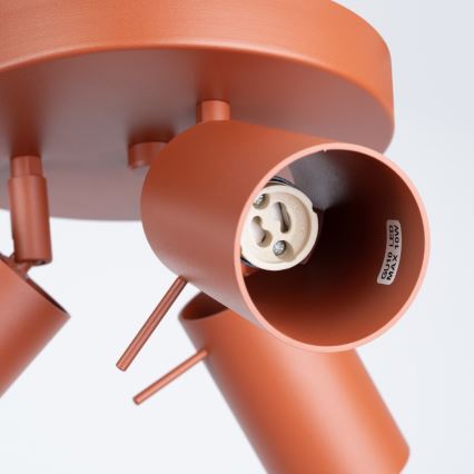 Foco RING 3xGU10/10W/230V vermelho