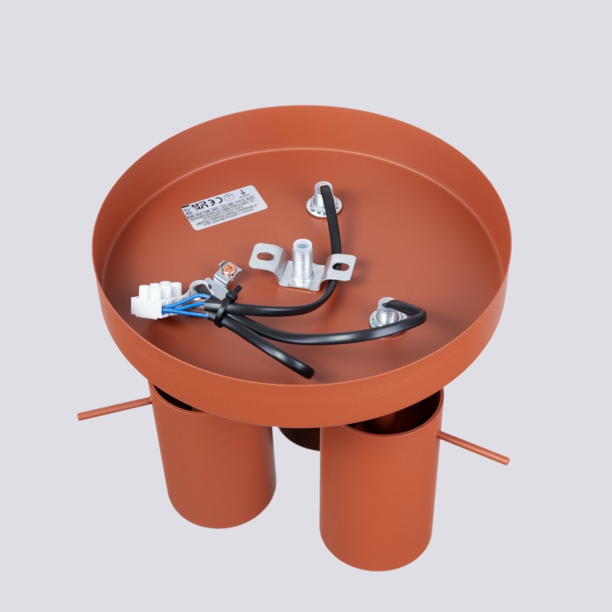 Foco RING 3xGU10/10W/230V vermelho