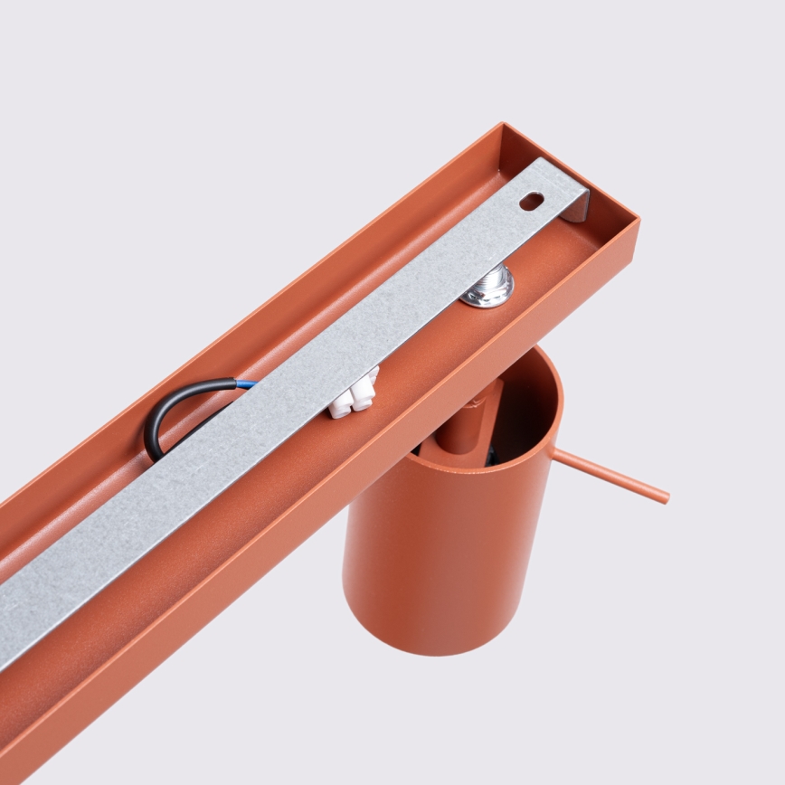 Foco RING 4xGU10/10W/230V vermelho