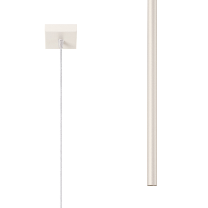 Candeeiro suspenso PASTELO 1xG9/8W/230V creme