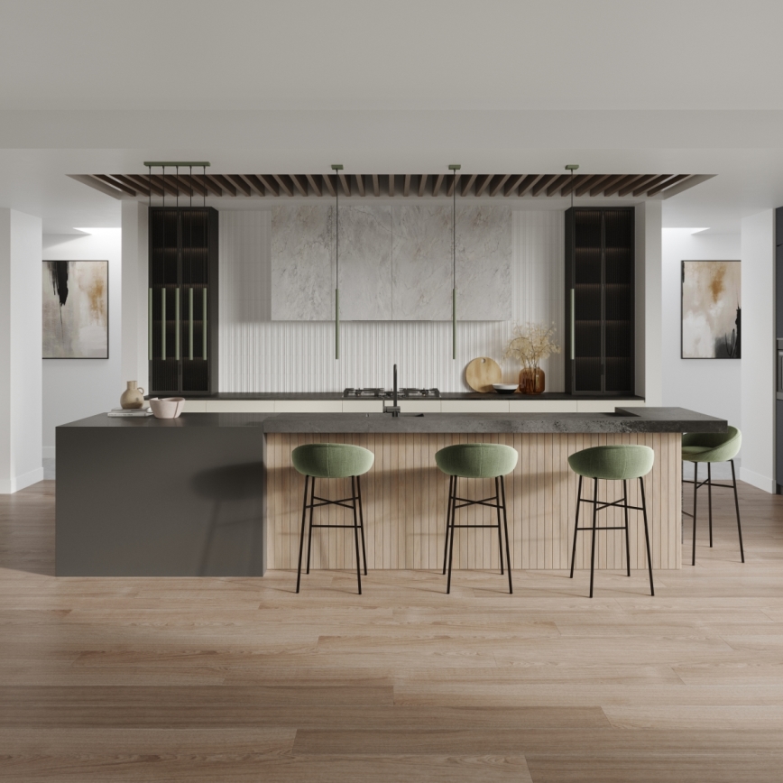 Candeeiro suspenso PASTELO 1xG9/8W/230V verde