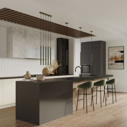 Candeeiro suspenso PASTELO 1xG9/8W/230V verde