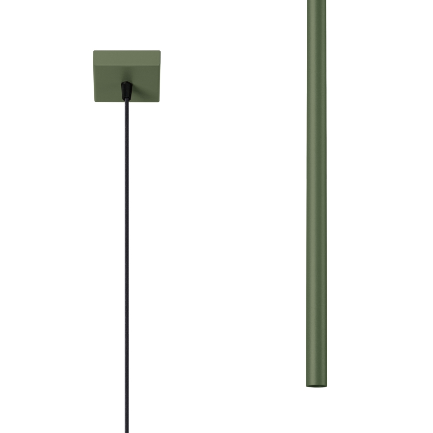Candeeiro suspenso PASTELO 1xG9/8W/230V verde