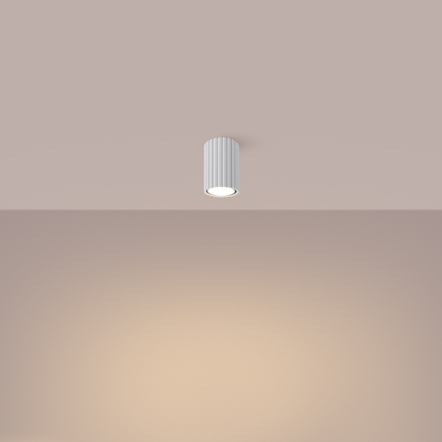 Foco KARBON 1xGU10/10W/230V 10 cm branco