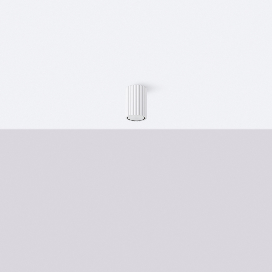 Foco KARBON 1xGU10/10W/230V 10 cm branco