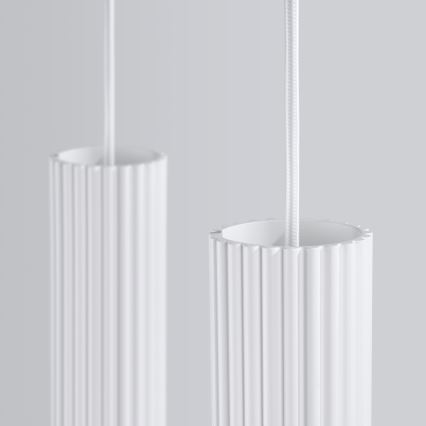 Candeeiro suspenso KARBON 2xGU10/10W/230V branco