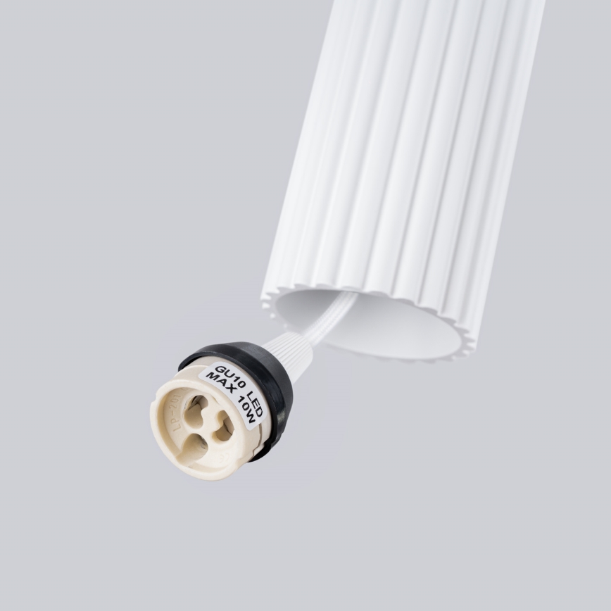 Candeeiro suspenso KARBON 3xGU10/10W/230V branco