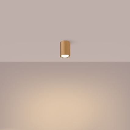 Foco KARBON 1xGU10/10W/230V 10 cm dourado