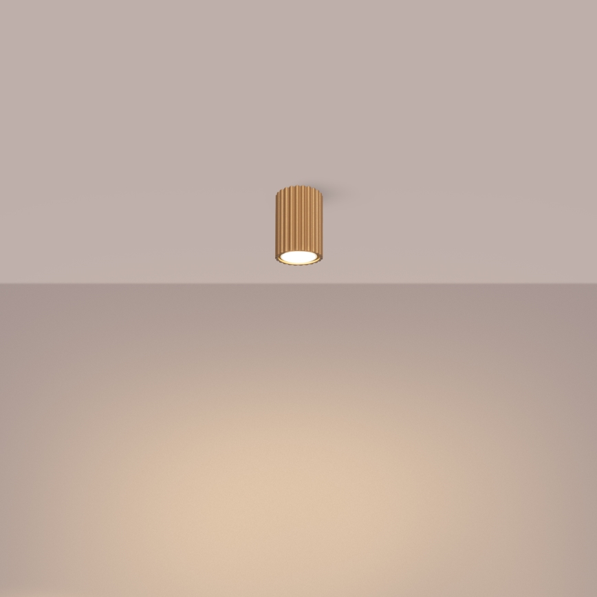 Foco KARBON 1xGU10/10W/230V 10 cm dourado