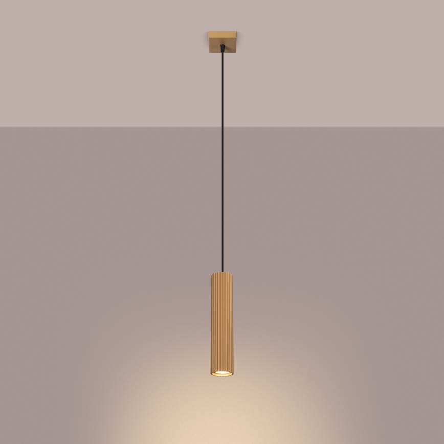 Candeeiro suspenso KARBON 1xGU10/10W/230V dourado