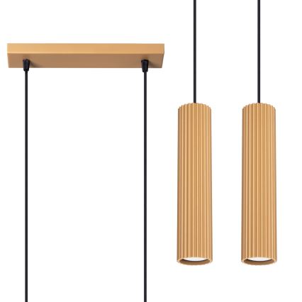 Candeeiro suspenso KARBON 2xGU10/10W/230V dourado
