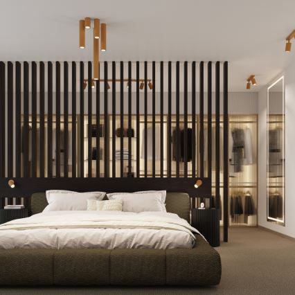 Foco KARBON 2xGU10/10W/230V dourado