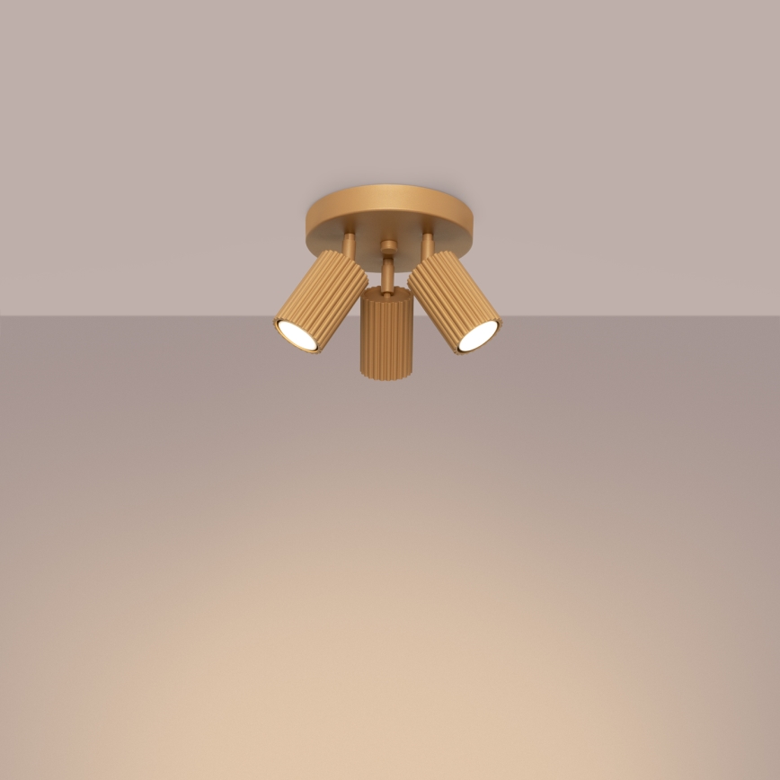 Foco KARBON 3xGU10/10W/230V dourado