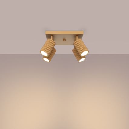 Foco KARBON 4xGU10/10W/230V dourado