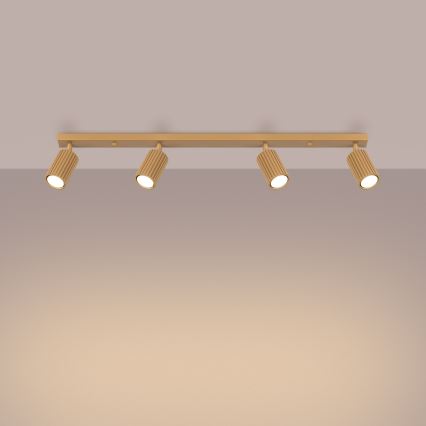 Foco KARBON 4xGU10/10W/230V dourado