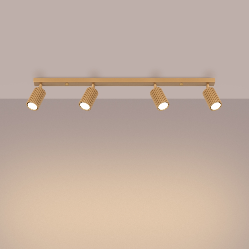 Foco KARBON 4xGU10/10W/230V dourado